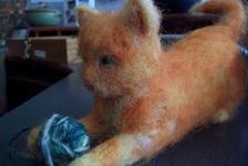 Kitten Oscar With Yarn